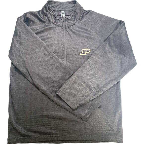 Purdue Boilermakers Ouray Sportswear Half-Zip Pullover Dark Gray Unisex Small - Picture 1 of 4